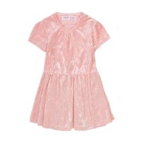 Cabin 2K: Velour Dress With Gathered Sleeves (1-3 Years)